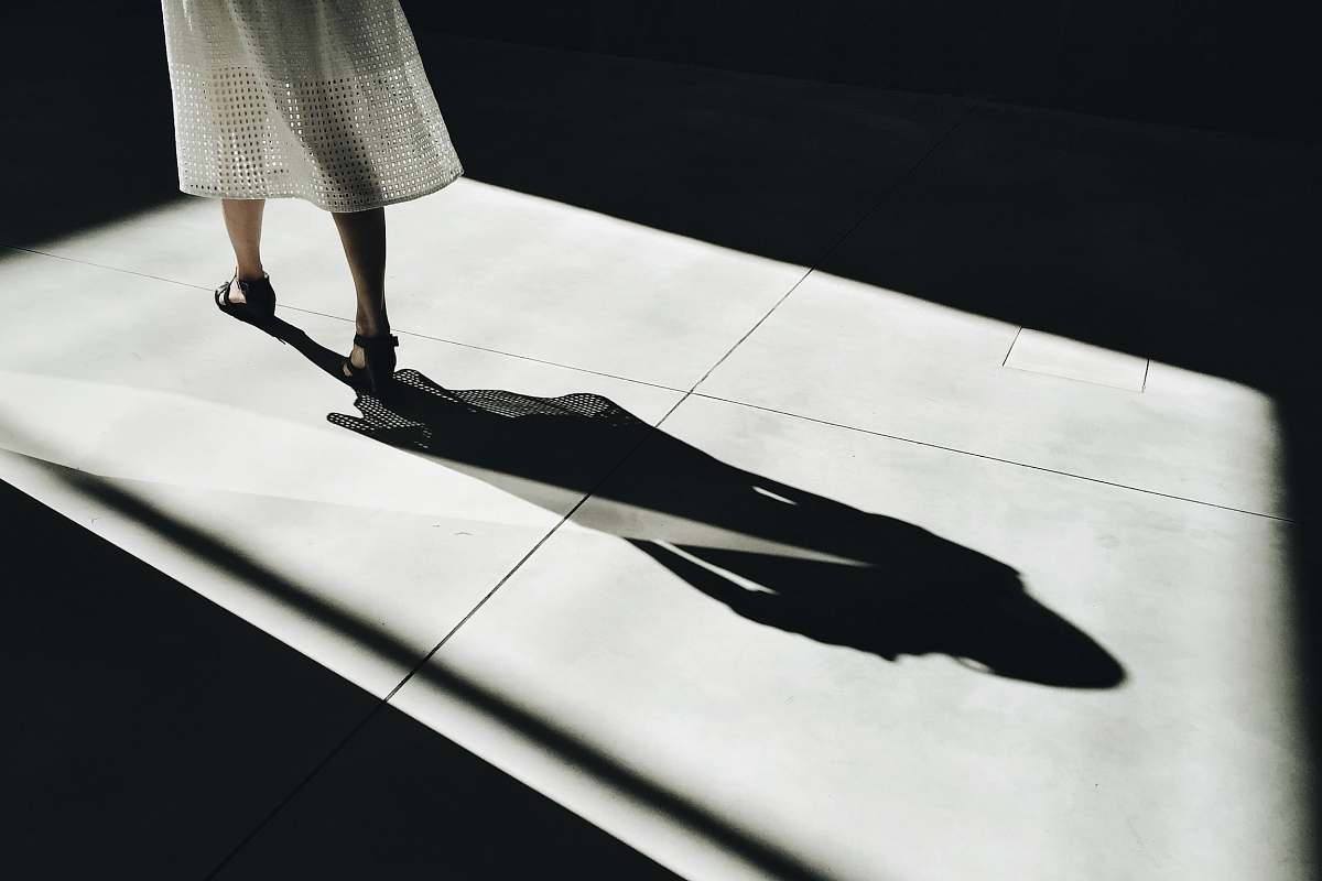 Desktop Wallpapers Woman Walking With Shadow Desktop Backgrounds Image ...