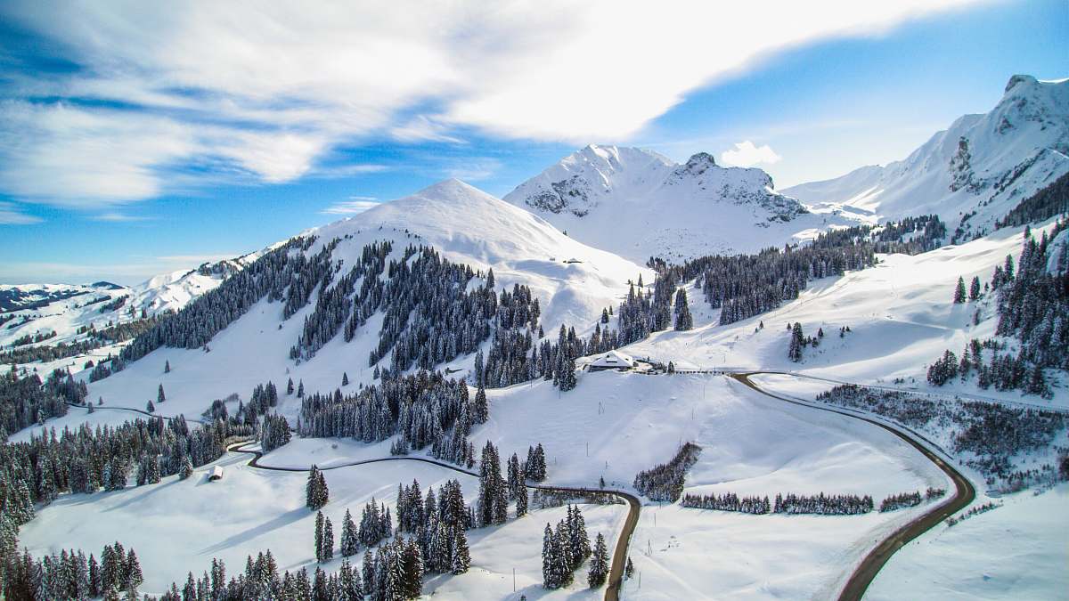mountain snow covered mountains alps