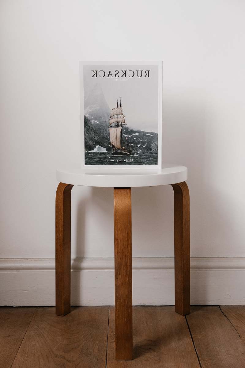furniture Rucksack book on side table flooring