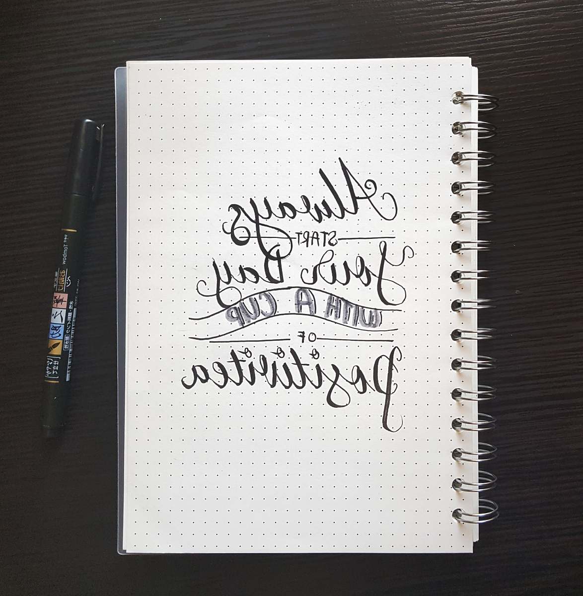 diary white spiral book with text print beside black pen pen