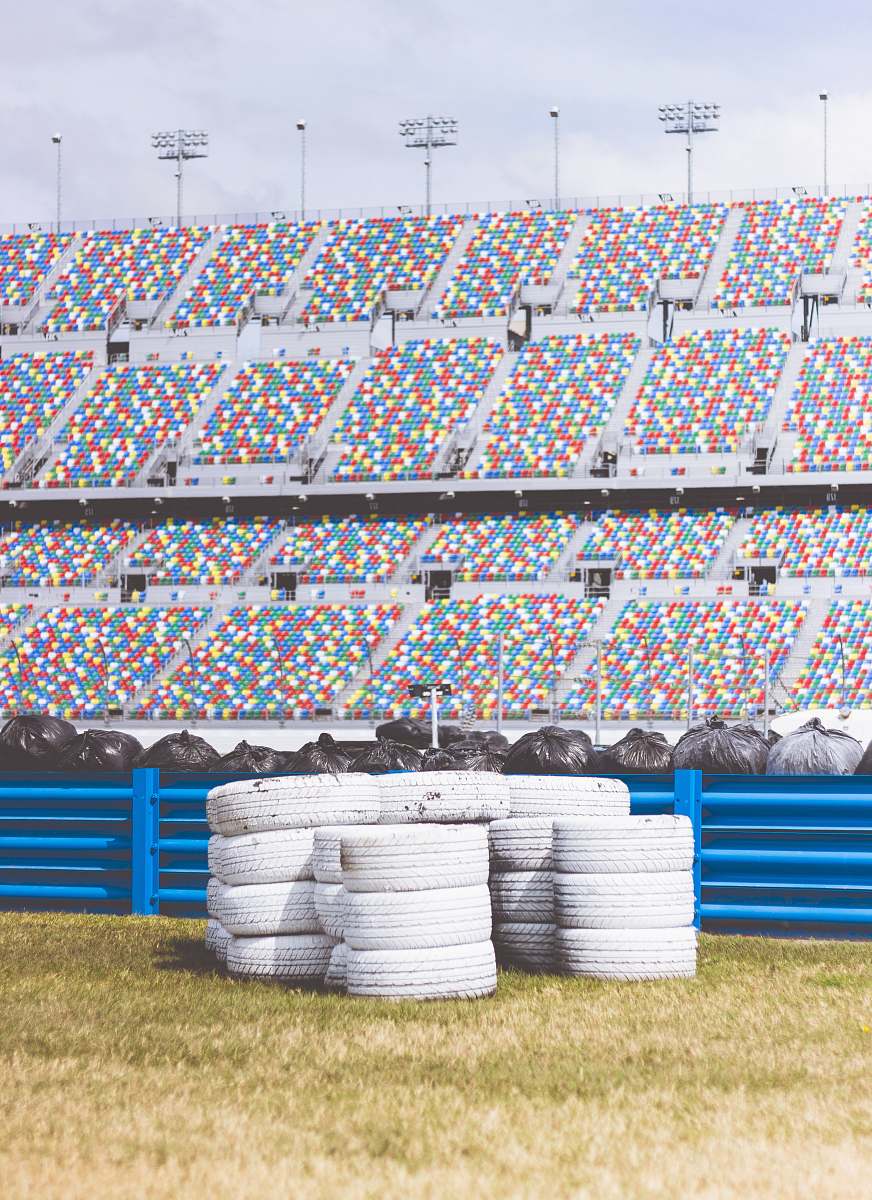 tire white vehicle tire lot stadium