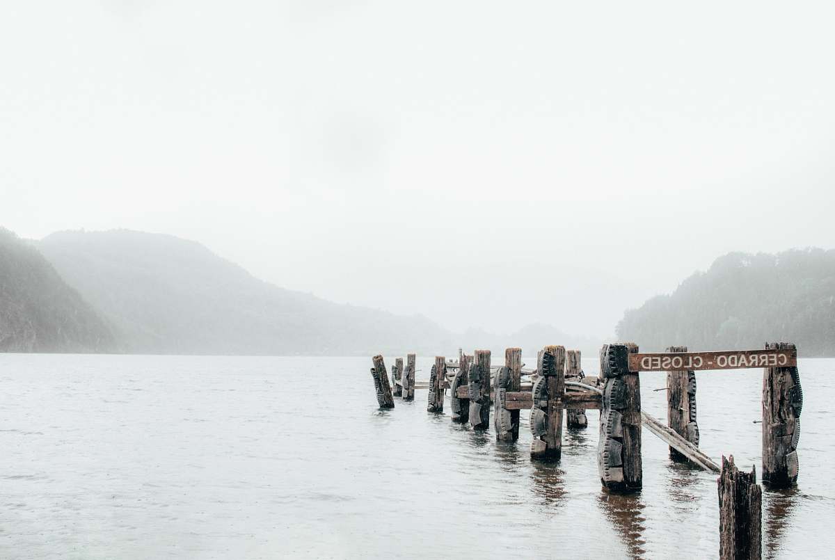 waterfront body of water dock