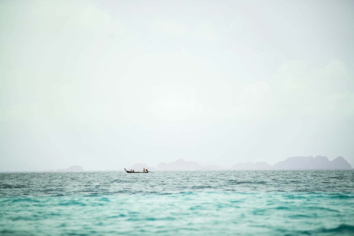 ocean photography of boat sea