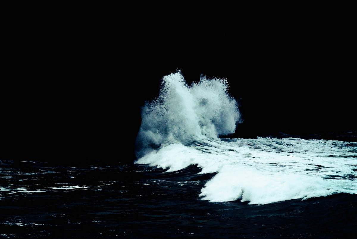 sea seawater crashing on shore ocean