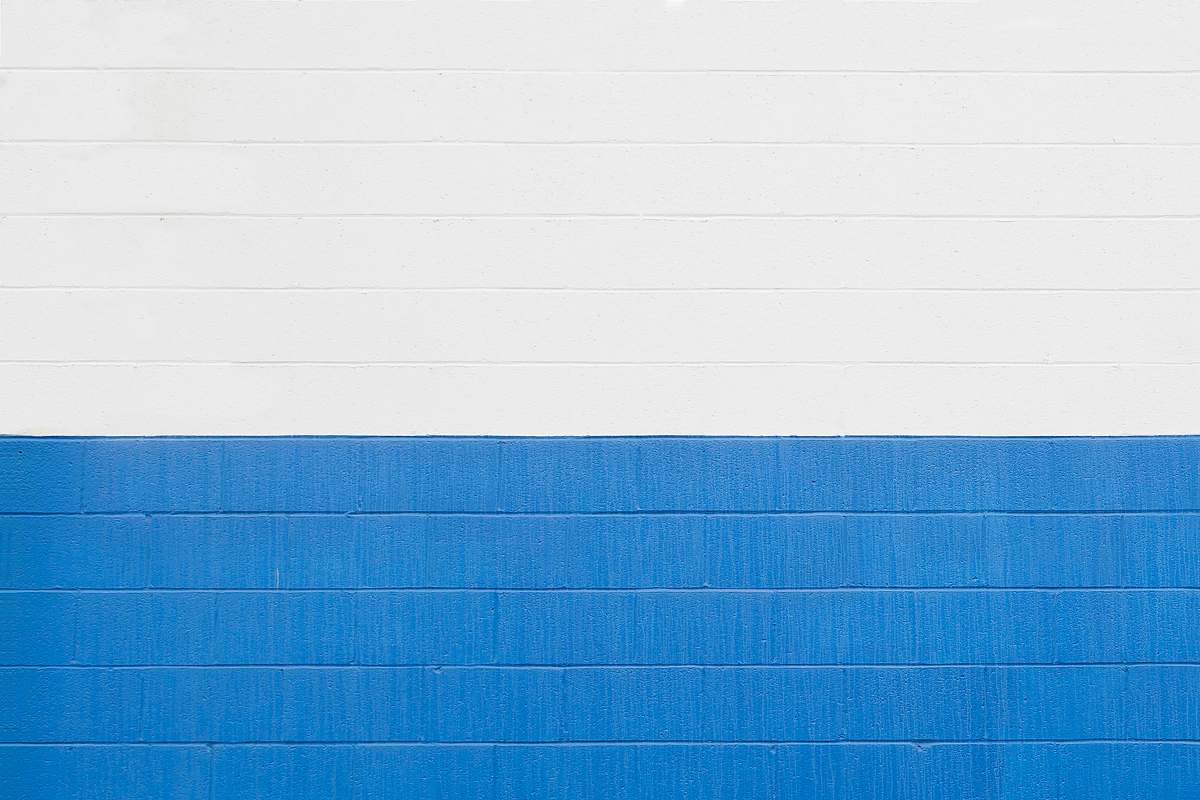 wall blue and white wall blue