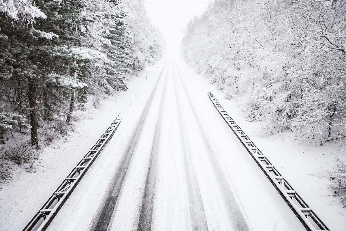 venlo snow trail during daytime netherlands