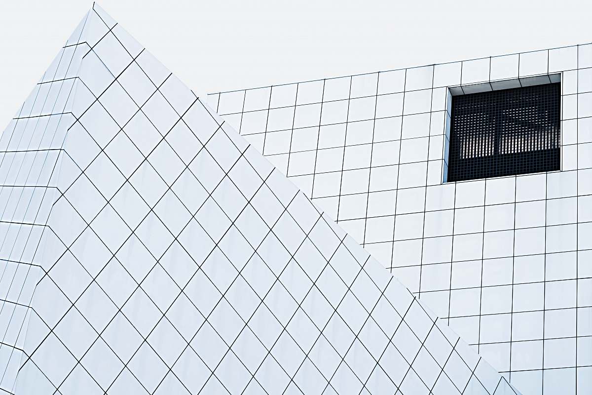 window white and black architectural building diagram cleveland