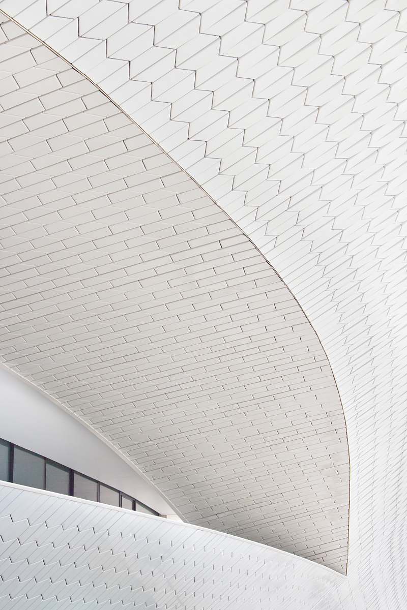 architecture white concrete ceiling grey