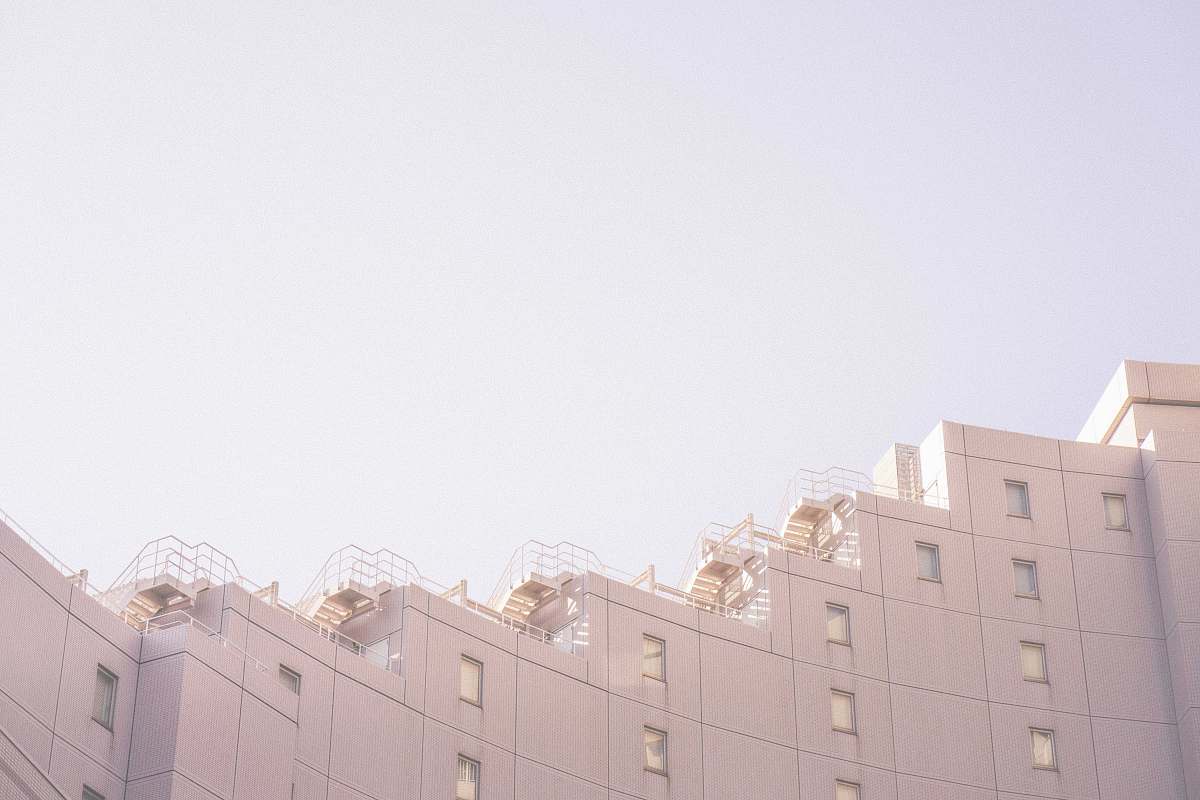 building white painted wall building office building