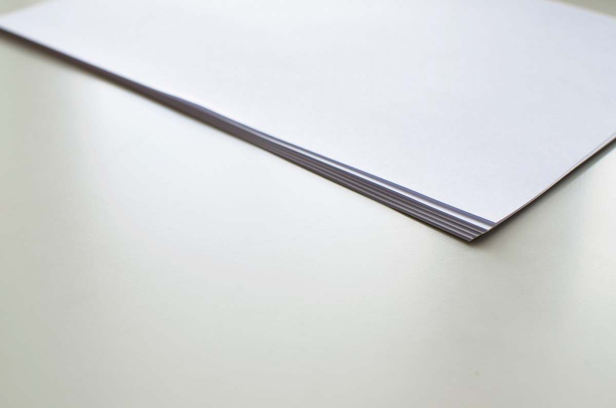 paper white papers on table desk