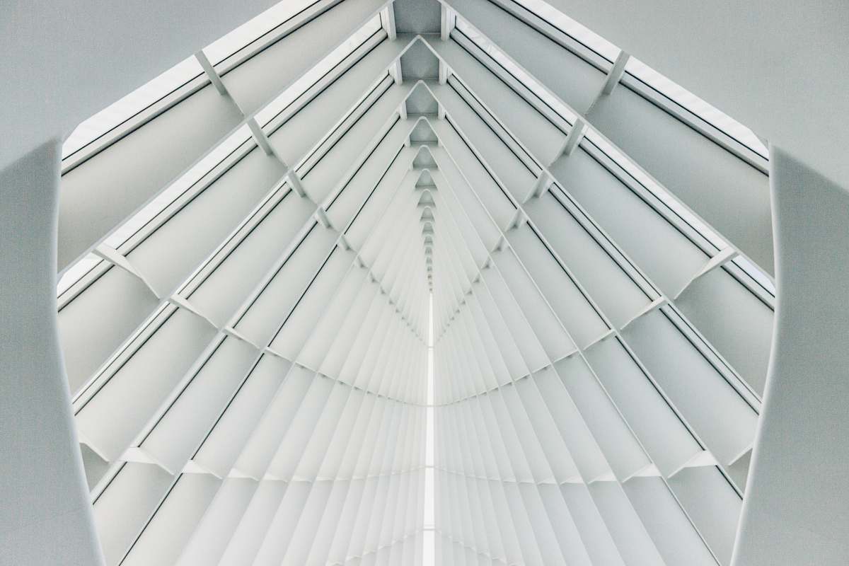 grey white window blinds architecture