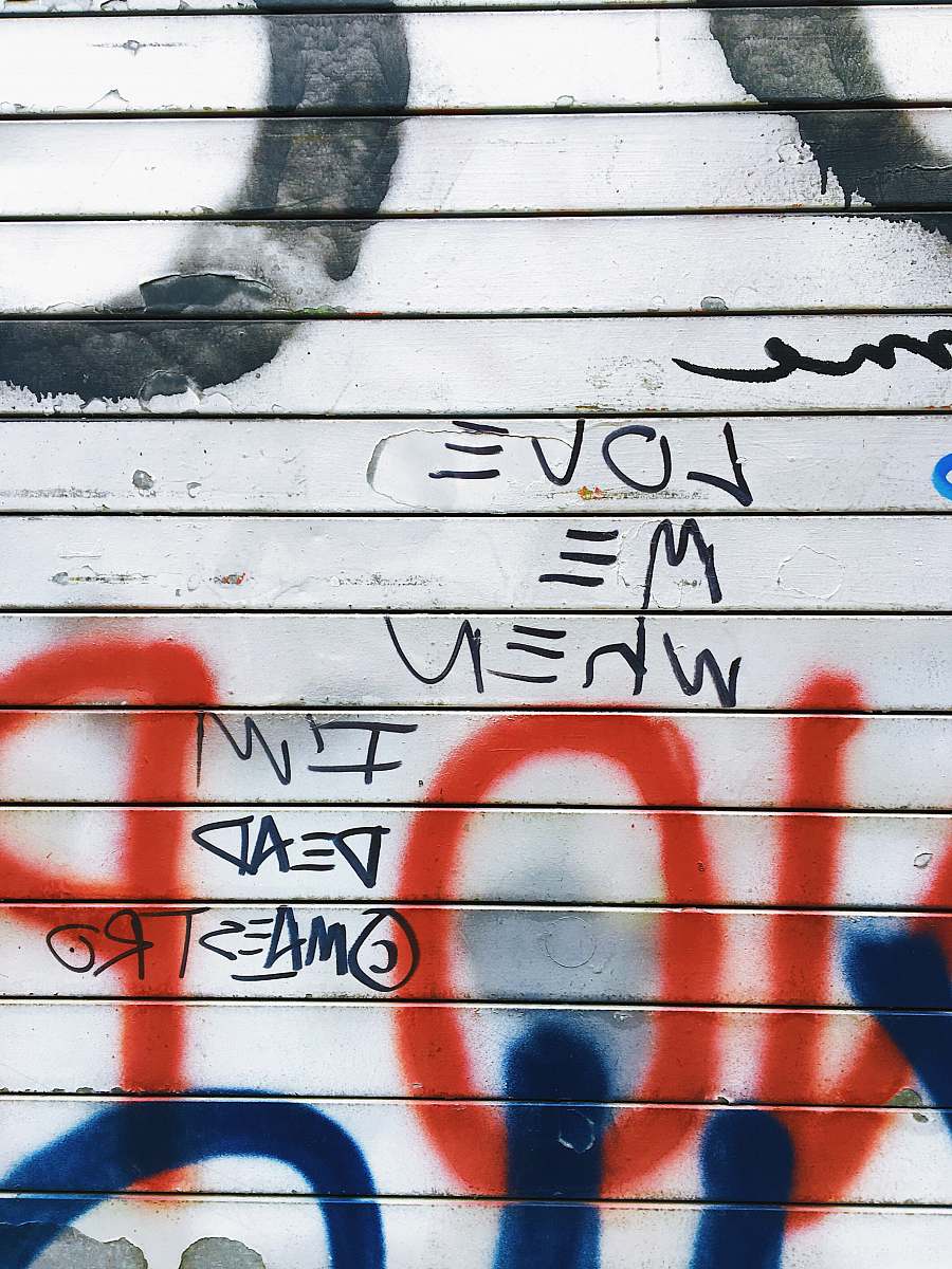 graffiti white board with text united states