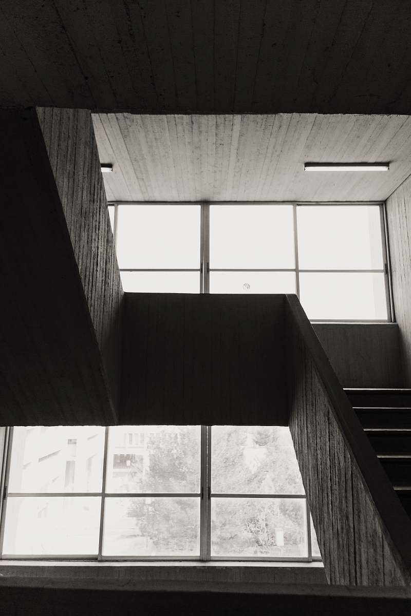 building gray concrete stairs architecture