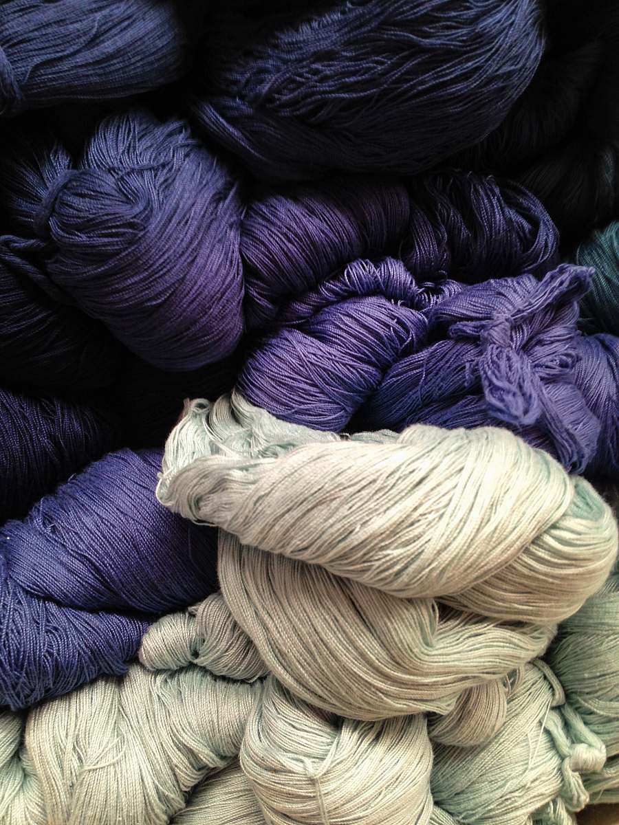 mexico gray and purple yarns fiber