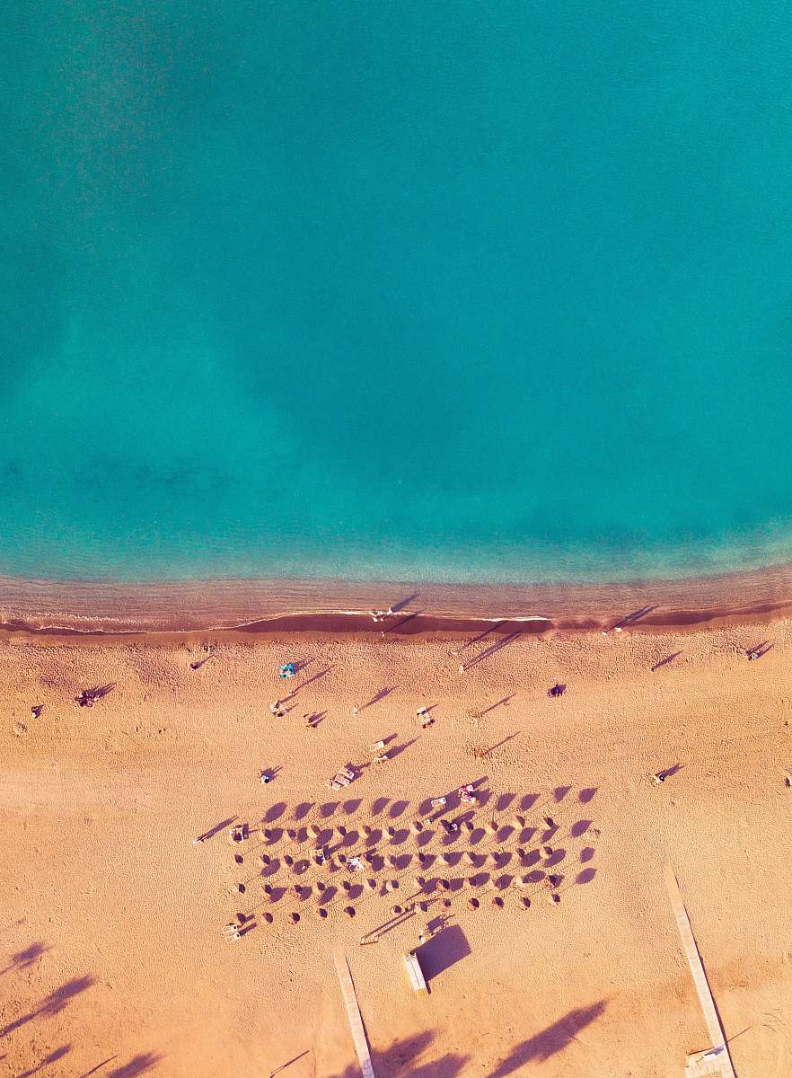 sea aerial photo of seashore ocean