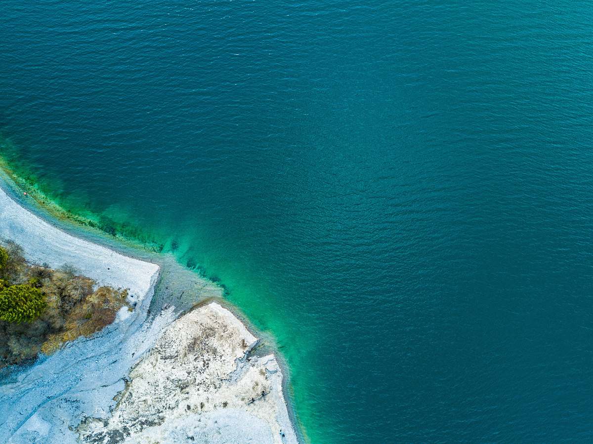 ocean aerial photography of sea shoe sea