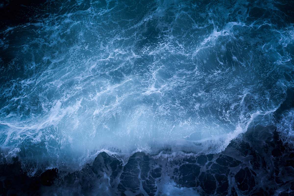 water aerial view of ocean waves waves