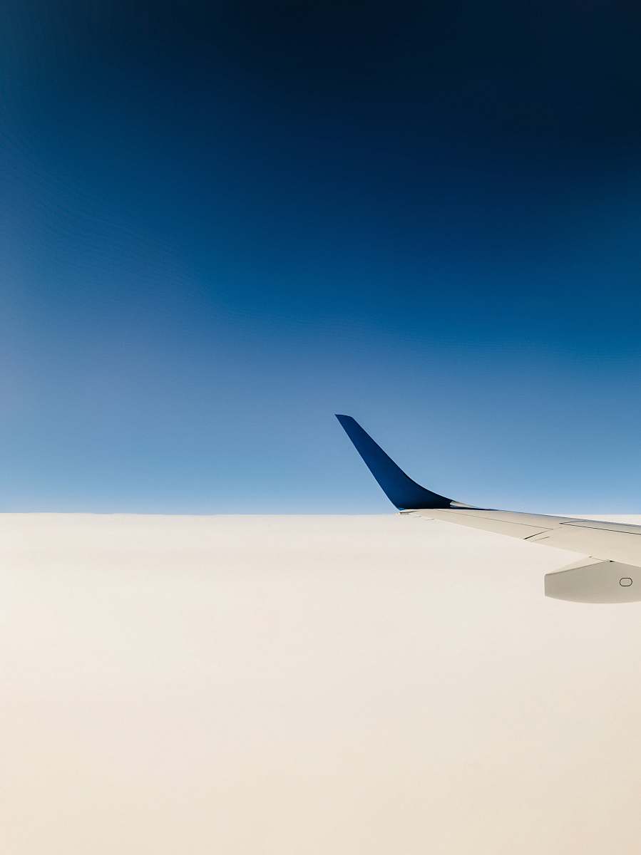 airplane airliner on sky transportation