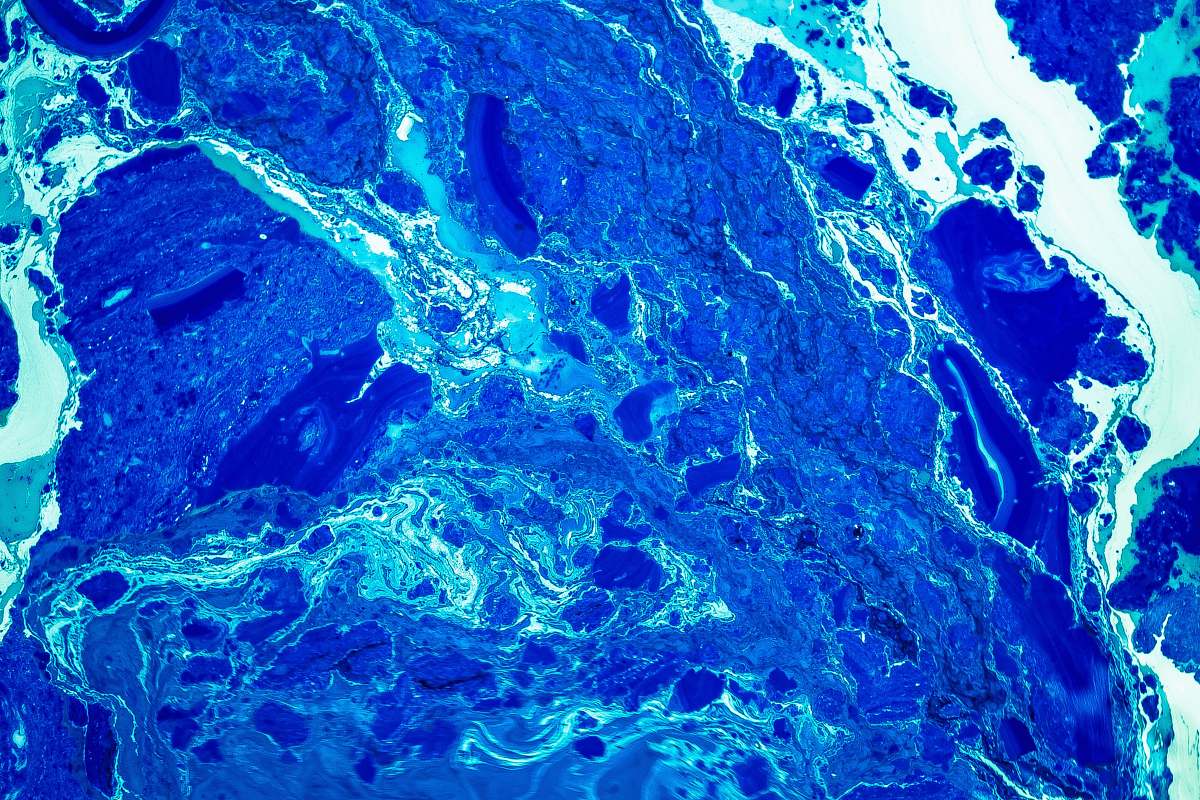 texture An abstract pattern in the blue water surface abstract