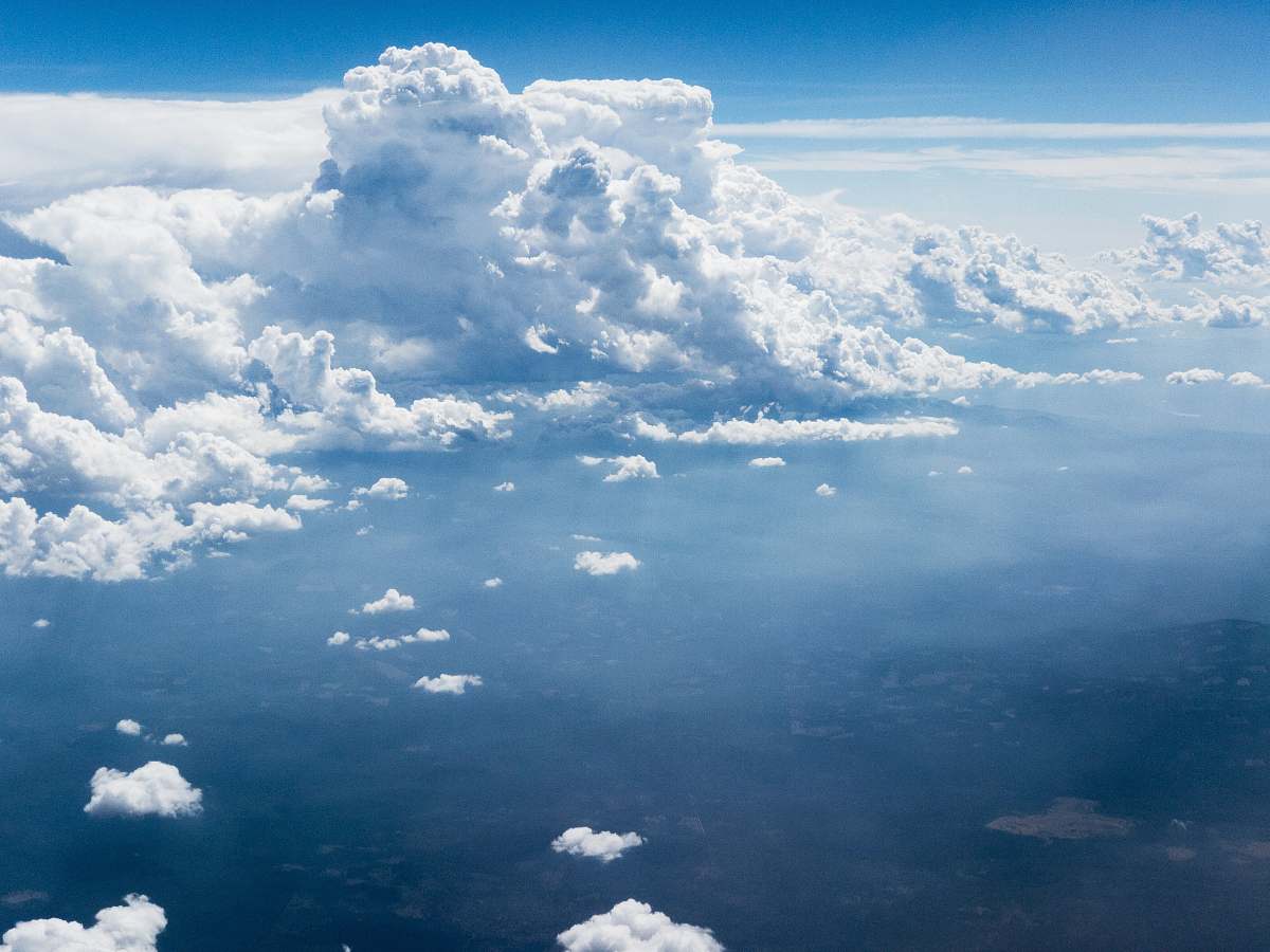 cloud bird's eye view photography of clouds sky