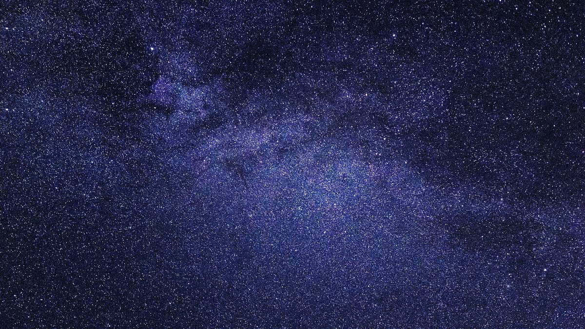 galaxy black and purple milky way at night time night