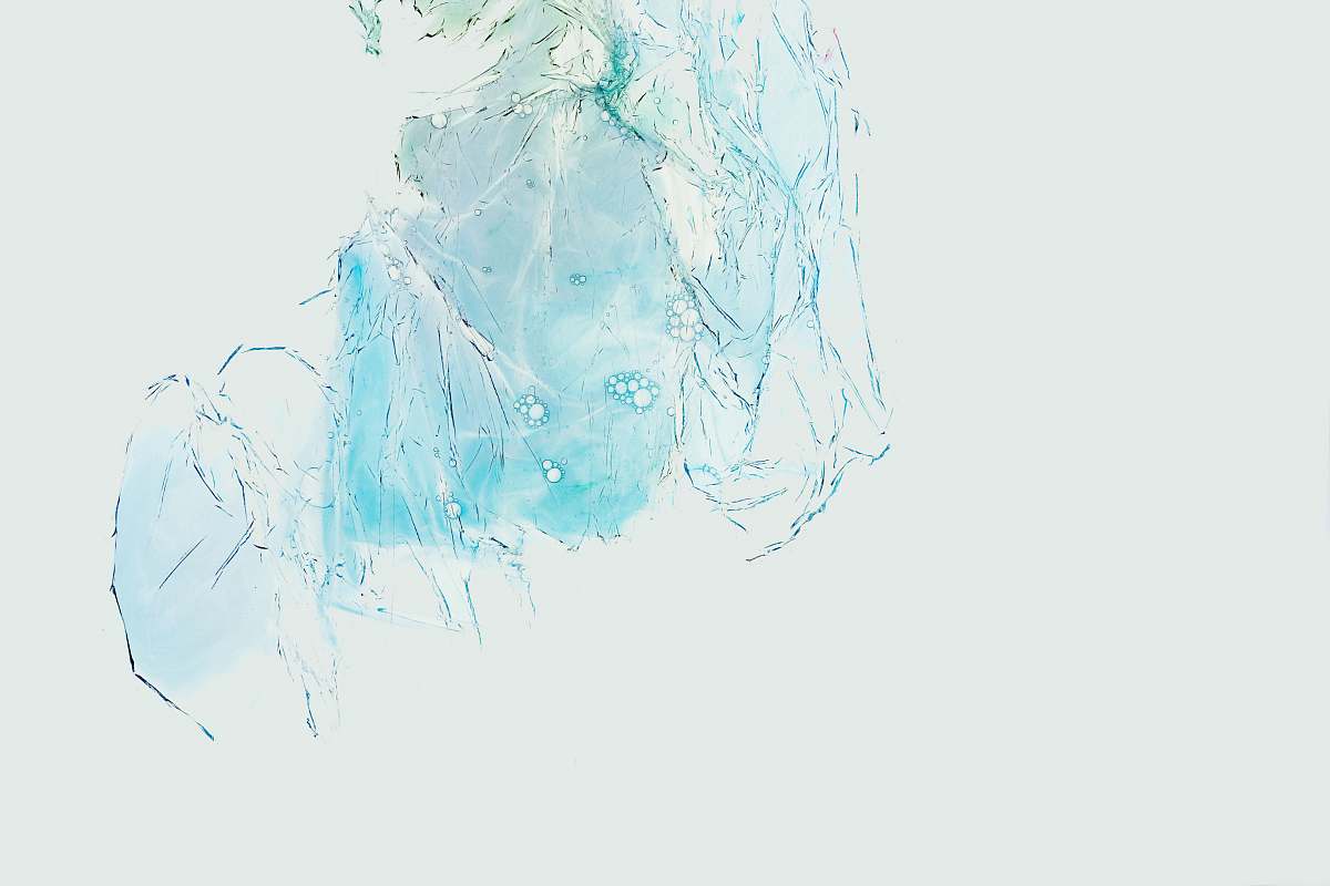 outdoors blue and white abstract painting art