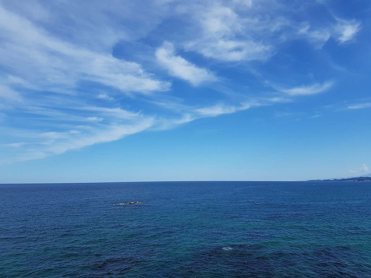 nature body of water across horizon sky
