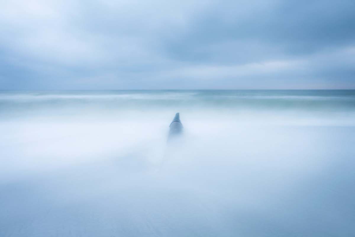 sky body of water fog