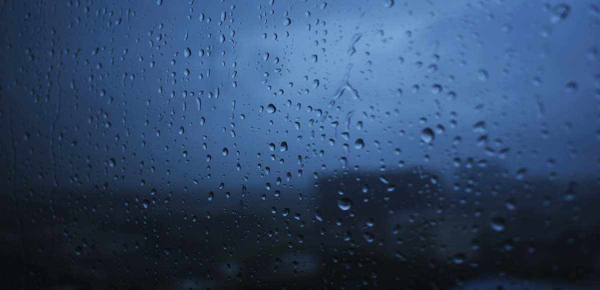 glass clear glass frame rain drops on window