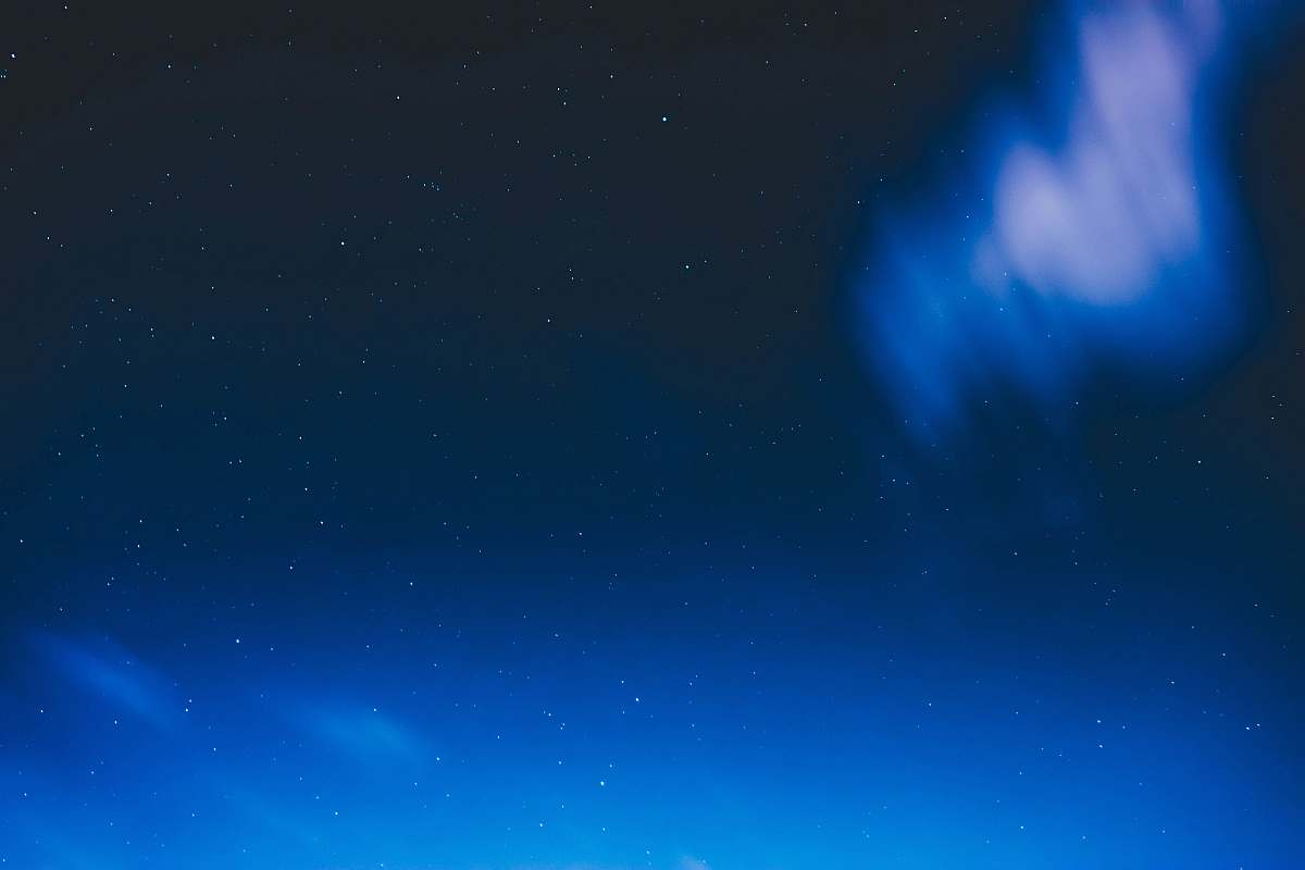 sky dark blue skies with stars cloud