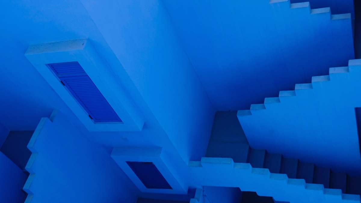 window empty staircase architecture