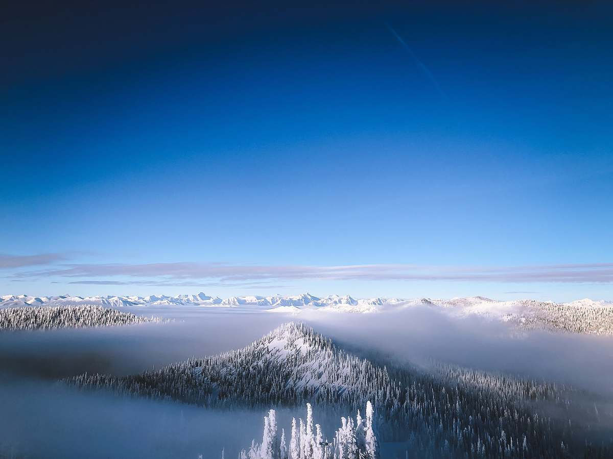 winter glaciers during daytime snow