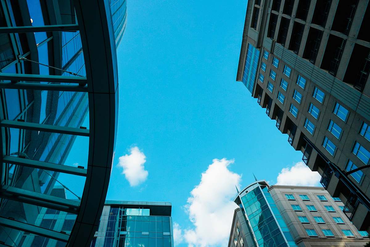 building glass window building scenery office building