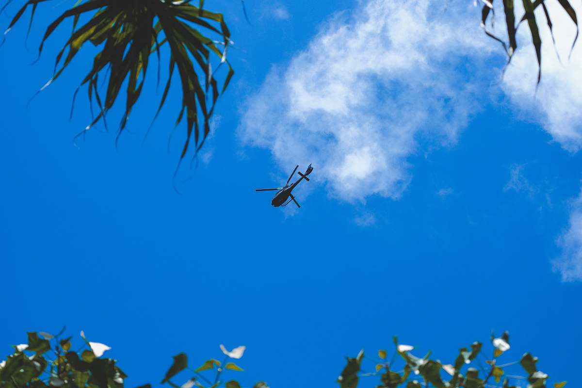 helicopter helicopter on flight maui
