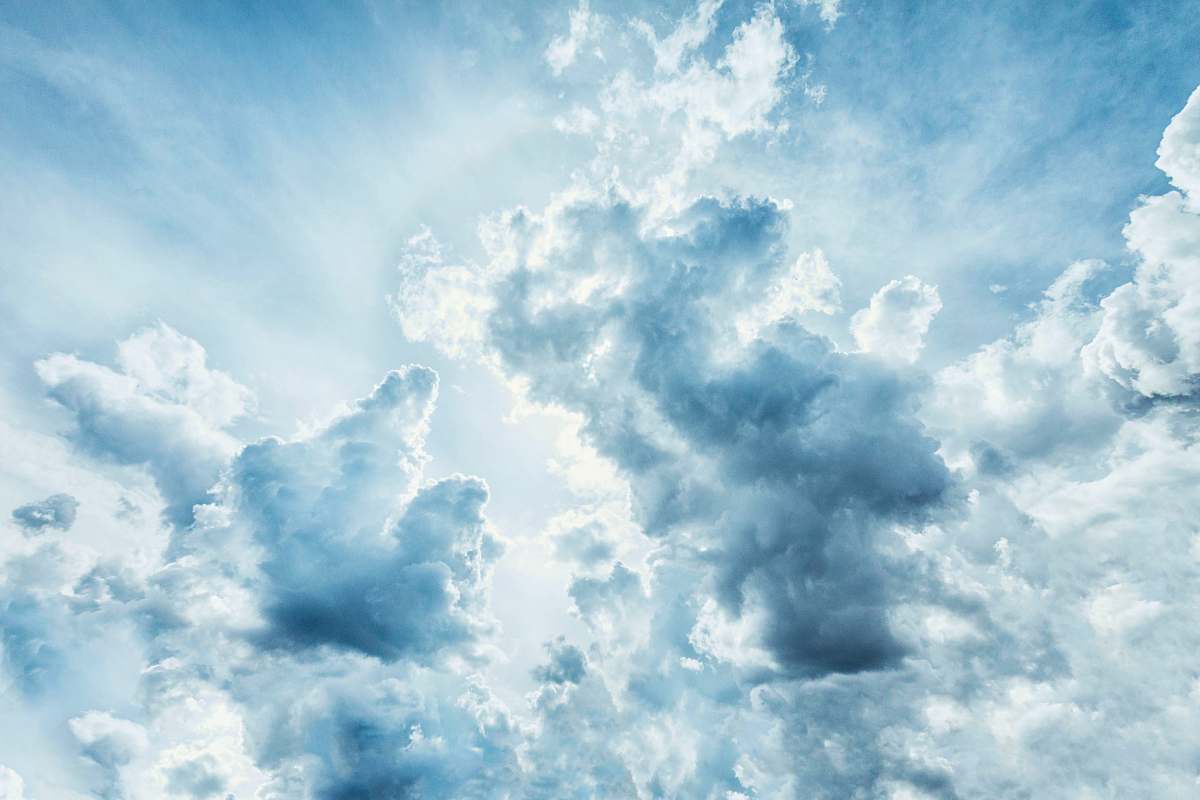 nature low angle photography of gray nimbus clouds sky
