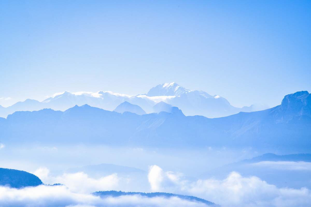 nature mountains covered with clouds cloud