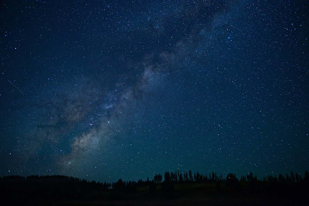 night photograph of milky way space