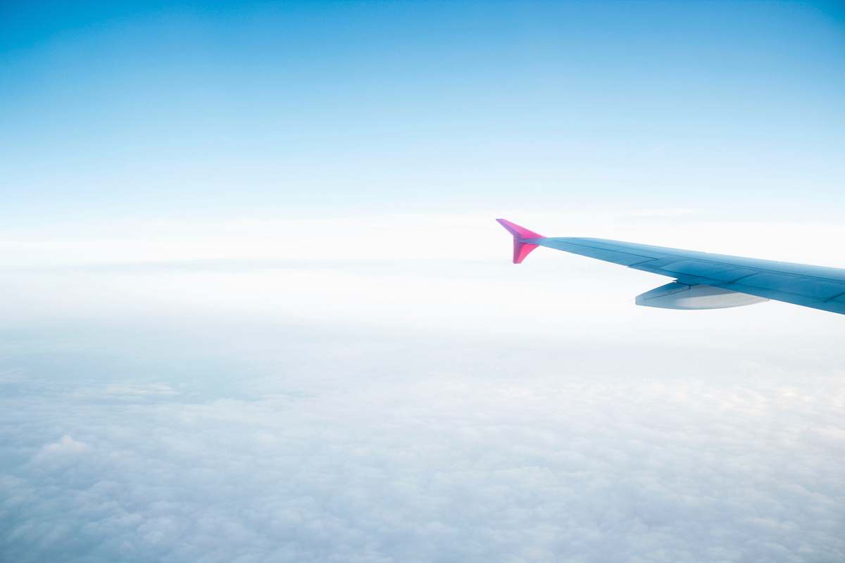 aircraft photography of white clouds airplane