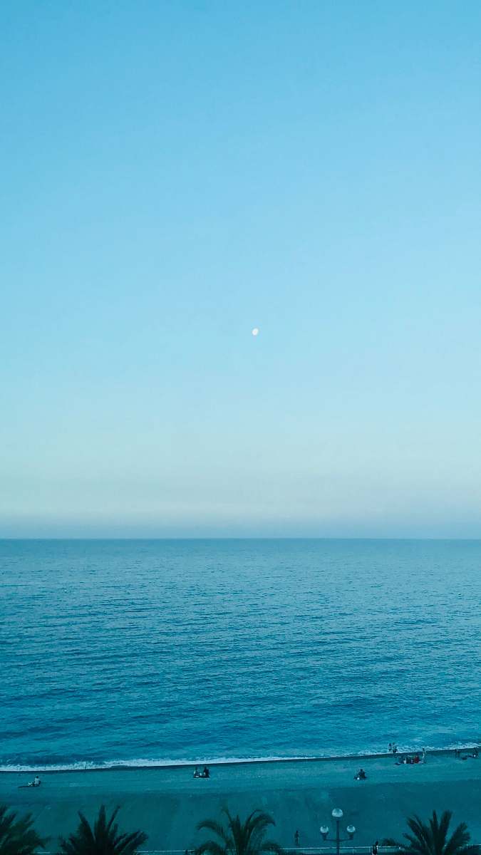 sky sea at daytime beach