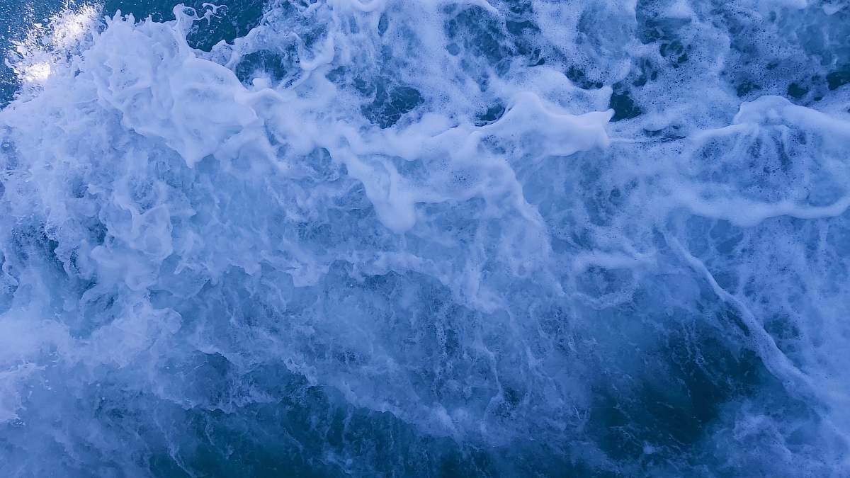 outdoors sea waves nature