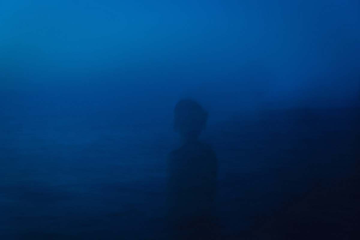 nature silhouette of person outdoors