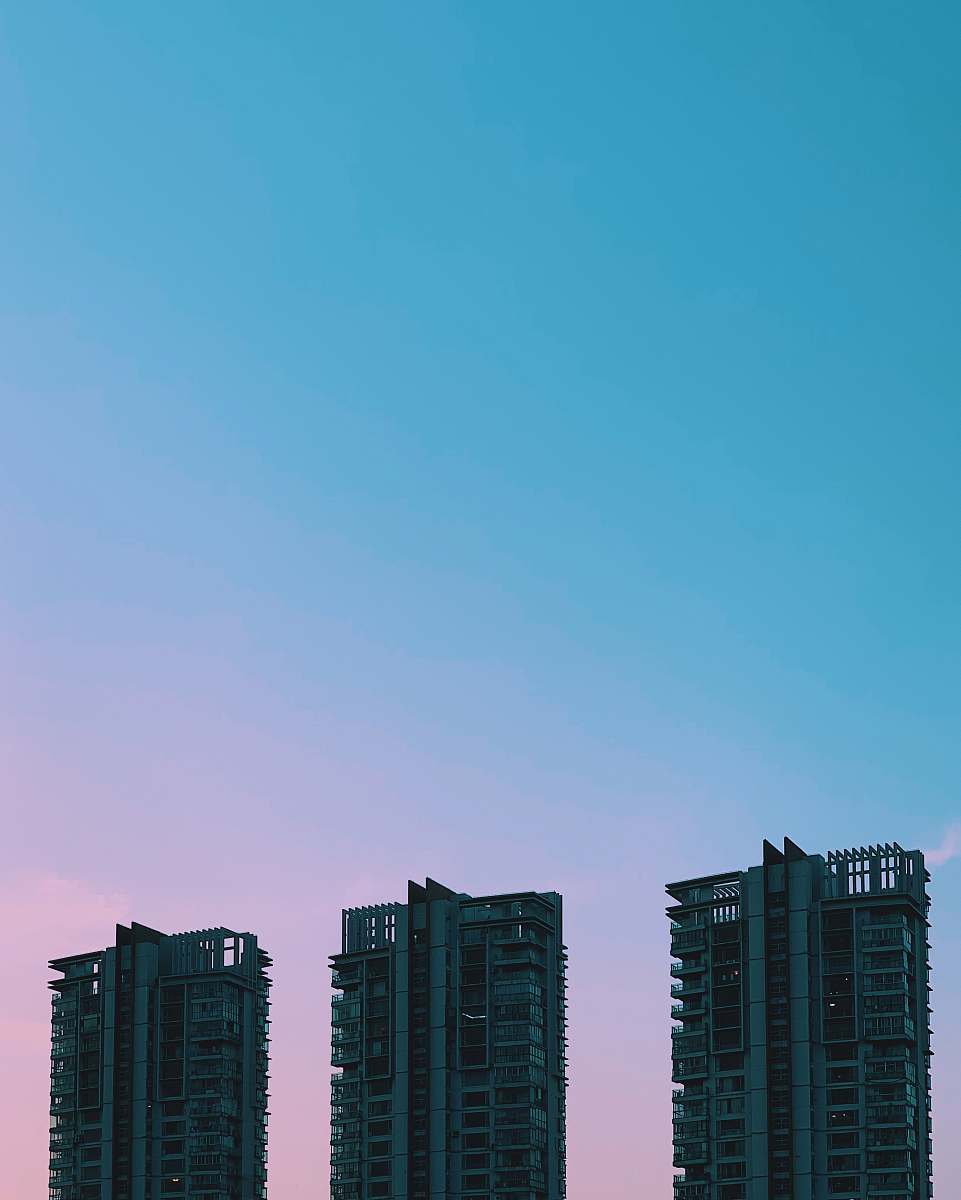 building three high rise buildings city