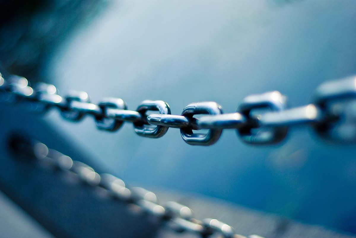 chain tilt shift lens photo of stainless steel chain shanghai