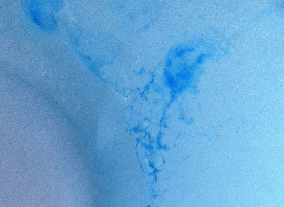 nature white and blue stone fragment ice