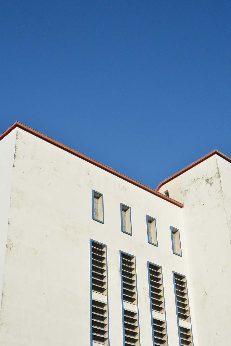 building white concrete building housing