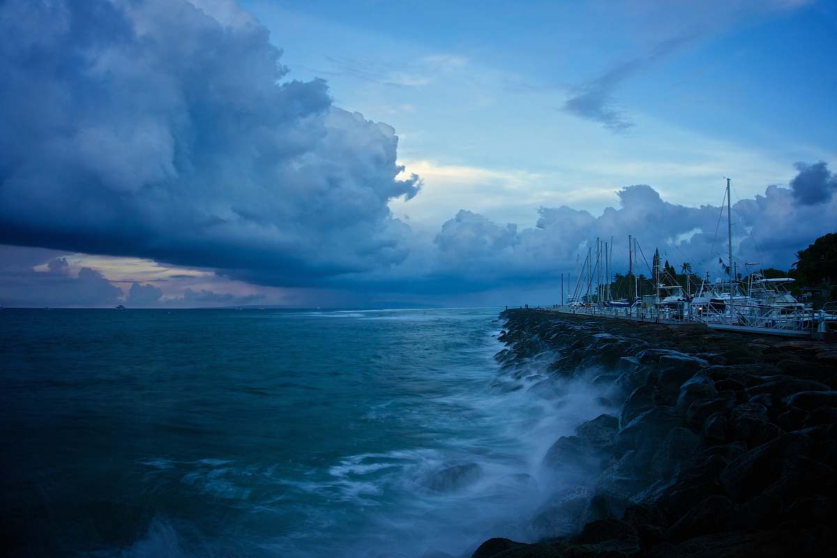 ocean ocean wave under cloudy sky coast