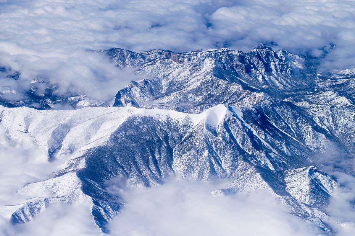 Mountain Aerial View Of Snow Covered Mountains Snow Image Free Photo