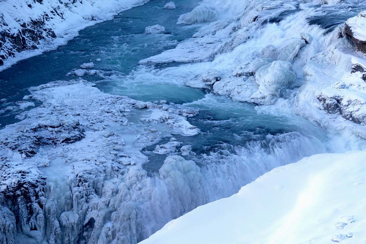 nature body of water between snows outdoors
