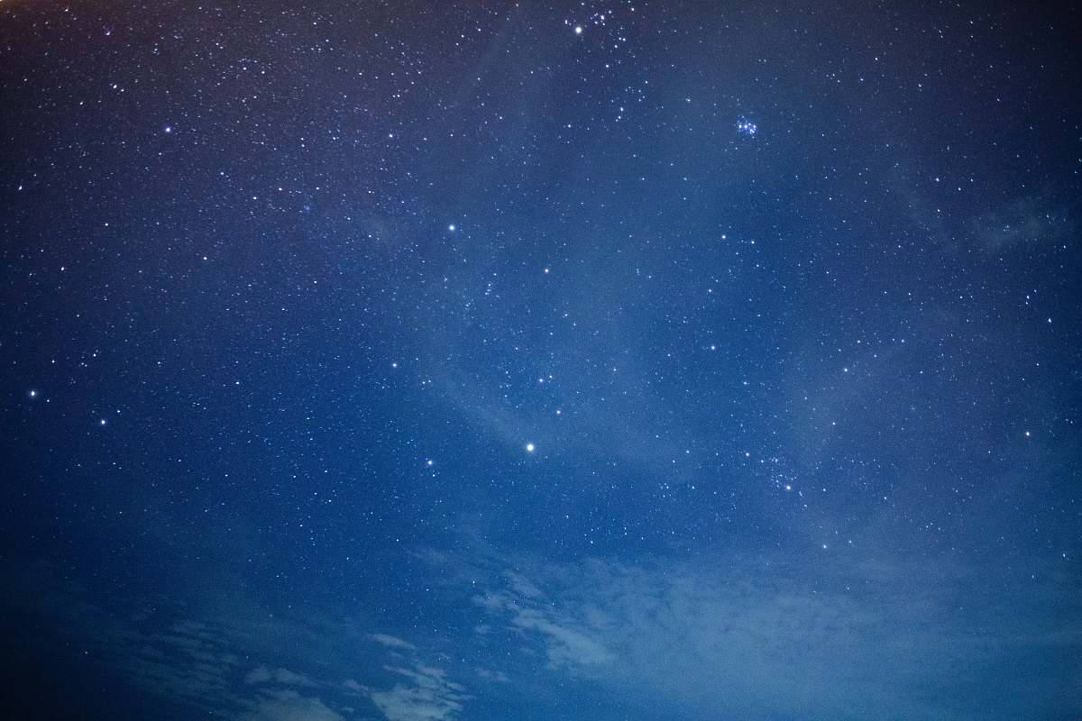 blue blue and white sky during night time outdoors