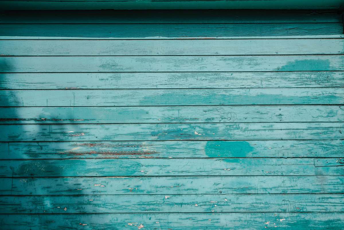 outdoors teal painted wall blue